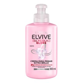 Crema Para Peinar Glycolic Gloss Ácido Glicólico Elvive