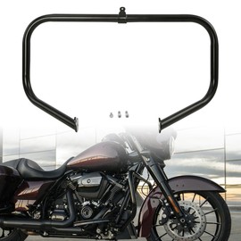 XMT-MOTO Engine Guard Highway Crash Bar fits for Harley Davidson Touring Road King Street Glide Electra Glide CVO and Trike Models 2009-2023,BLACK/32MM Tubing