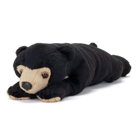 Carolata Malay Bear Plush Toy (Double Meter Reading) Animal Nesoberi Series [Gentle Texture] 4.1 x 2.8 x 10.2 inches (10.5 x 7 x 26 cm)