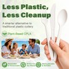 300 Pcs Disposable Cutlery Set, Heavy-Duty Compostable Utensils