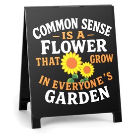 EXUBERIUM Funny Office Decor Desk Sign Sarcastic Gifts for Women Humorous Gag Gifts for Friend Coworker Boss That Doesn't Grow In Everyone's Garden Satirical Office Home Decoration White Elephant Gift