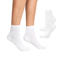 Nur Die Women's Short Socks, White, 35 - 38