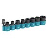 Makita B-54645 9 Piece Cr-Mo 1/2" Impact Socket Set with