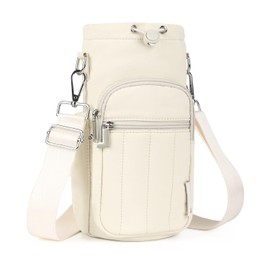 Rueesh Insulated Water Bottle Holder Bag with Adjustable Strap