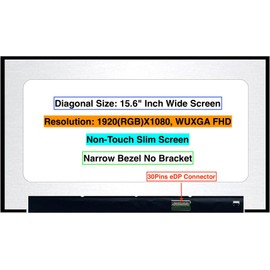 EM EMAJOR TECH New Screen Replacement for Dell Precision 15 3560 P104F P104F001 Non-Touch 15.6 FHD Full-HD 1920x1080 LCD LED Display with Set of Tape and Tools (Only Work for Non-Touch Model)