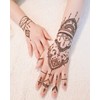 DIVAWOO DIVAWOO 12 Sheet Henna Tattoo Stencils, Hand Temporary Tattoo