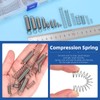 Glarks 128pcs Stainless Steel Extension Springs with Double Hook Sets