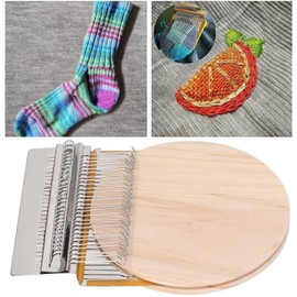 Small Weaving Loom Kit 28 Pins Manual Darning Loom Portable Mini Mending Convenient Darning Loom Machine for Mending Jeans Socks Clothes