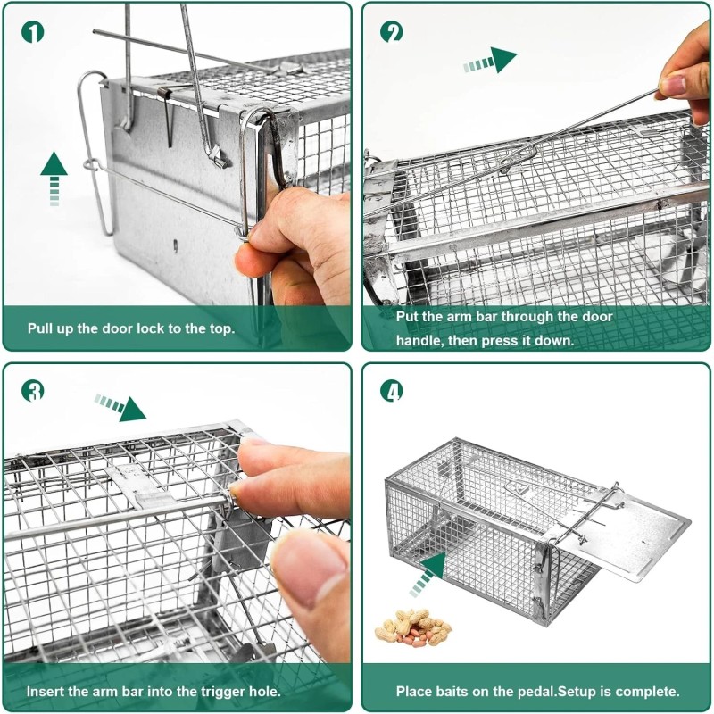 SZHLUX Medium Mouse Trap Rat Trap Rodent Trap Live Catch