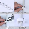 Round Cable Clips, 100Pcs 6mm Electrical Cable Wall Clip -