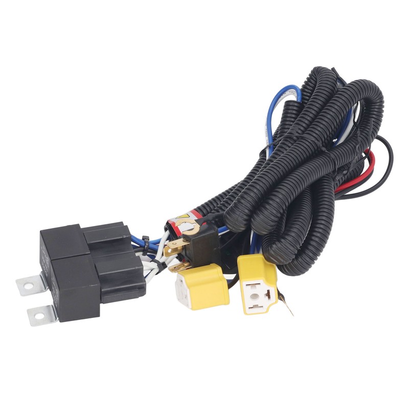 H4 Headlight Relay Harness High Temperature Resistant Ceramic Socket H6054