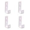 Teadokly 4pcs PVC Coated Iron Bunk Bed Ladder Hooks, Heavy