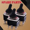 Twidec/3Pcs Heavy Duty Rocker Toggle Switch DPDT 2 Position 6