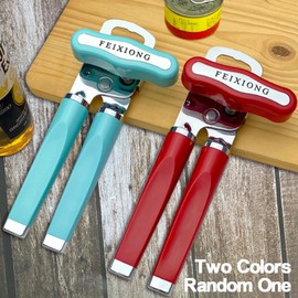 AsggBah 1 Pack Can Opener Manual Multifunction Handheld Heavy Duty Can Opener Stainless Steel Smooth Edge Hand Can Openers Easy Turn Knob Bottle Opener Top Lid Kitchen Essentials Gadgets Tool