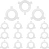 Acmerota 15 Pack Lampshade Reducing Ring E27 to E14 Adapter