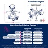 Tattwo.me 2 Week Waterproof Temporary Plant Tattoos - Skeleton Skateboarding