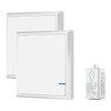 SuperInk 1-Gang Wireless Light Switch with 110V Receiver Kit Outdoor