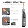 hansmaker 4.2V Cordless Rotary Tool, Powerful 5 Variable Speed,163 Multi-Purpose