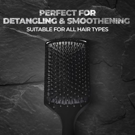 Beardo Detangling Hair Brush & Roller Hair Brush (Set of 2) | Detangling curls, smoothening, frizz control, shine, paddle hair brush for men | Smoothening & Volumizing comb for Men | Men Accessorie |