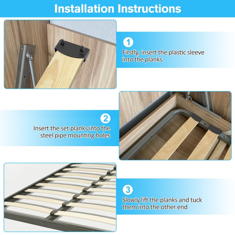 Pack of 50 Slatted Frame Holders, Bed Slat Frame Caps,