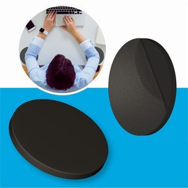 Technogel Ergonomic Elbow Pads (Set of 2) Cooling Gel, Restorable Stickiness, OEKOTEX 100 Certified, Made in Germany - Ideal for Office, Gaming, and Desk Work (Black)