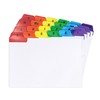 Silvine A6 Guide Cards in Plain White, Tabbed A-Z. Ref