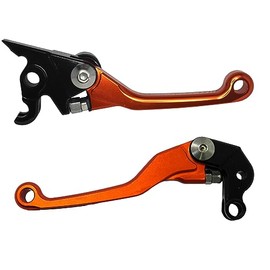ACCOSSATO Pair of levers orange for KTM EXC 250 Racing from 2005 to 2006 (CC 250)