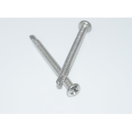 Pozidrive Drilling Screws 2.9 x 19 Pack of 20 Rounded Head Screws - Form M Stainless Steel A2 / V2A, Self-Tapping Screws DIN 7504 / ISO 15480 - Rust-Free