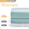BTTN Extra Long Shower Curtain - 72x96 Inch Long Linen