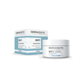 Dermaceutic Mask 15 - Sebum Regulating Face Mask - Glycolic Acid, Salicylic Acid and Bentonite Clay Mask - Deep Pore Cleansing - 50 ml