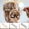 Spiral Hair Pins, 30 Pcs 3 Colors Spiral Bobby Pins,