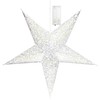 com-four® Luminous star in 3D with LED lighting in warm