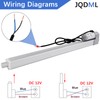 JQDML 22 Inch Stroke 12V Linear Actuator 300N/66lbs Speed 1.77"/sec