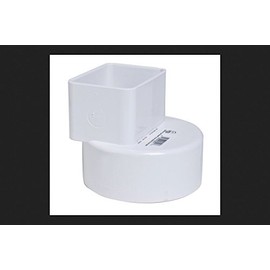 Plastic Trends 2 in. Hub x 3 in. Dia. Female Flush Downspout Adapter