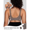 OEAK Womens Wireless Bras V Mesh Comfortable Bralette Supportive Tshirt
