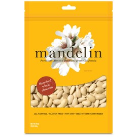 Mandelin Blanched Whole Almonds, 100% Almonds (1 lb/16 oz)