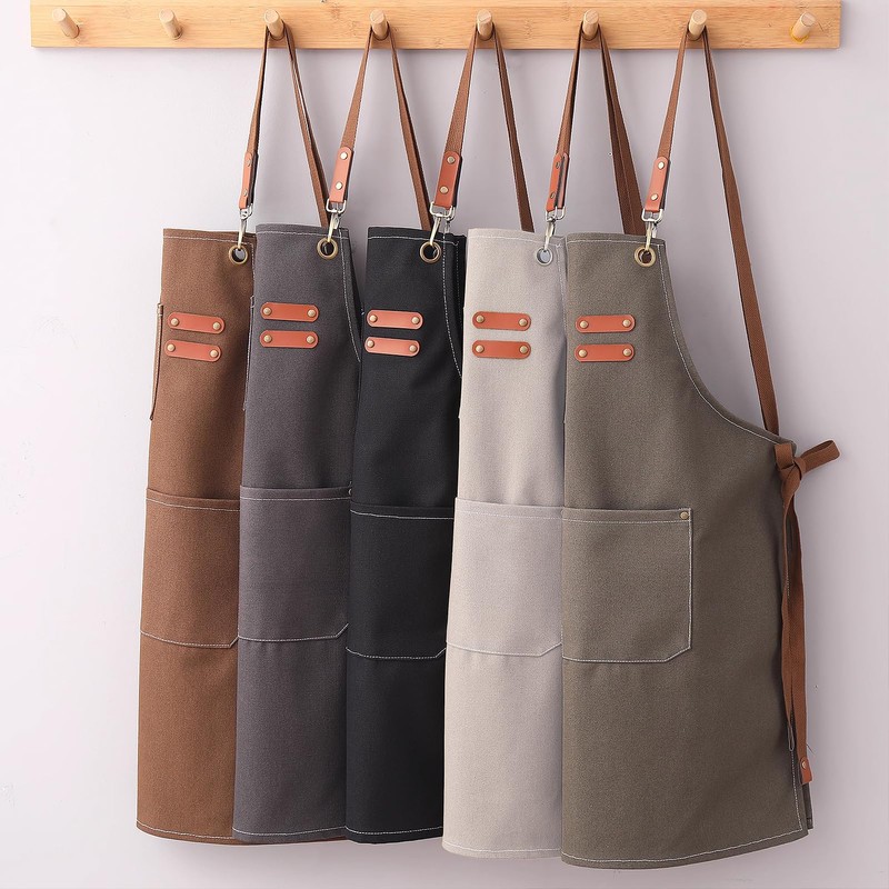 MODY RODY Durable Chef Apron with Pockets for Cooking in