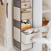 YOUDENOVA Hanging Closet Organizer, 5 Tier Hanging Closet Shelves with