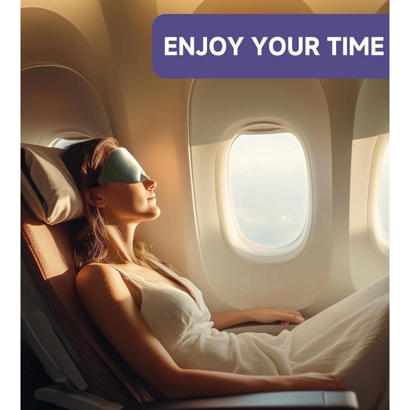 Mavogel Cotton Sleep Eye Mask - Updated Design Light Blocking