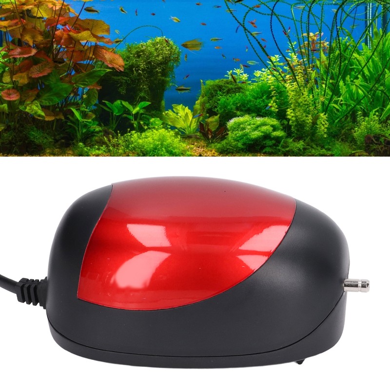 Portable Aquarium Air Pump Quiet Waterproof LED Light Fish Tank