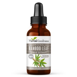 Herbal Papaya Bamboo Extract Liquid Collagen Silica Supplements 1oz - Silicio Organico - Organic Hair, Skin and Nails Vitamins Bamboo Leaves Extract - Strengthens Bone and Joints - 1 Bottle
