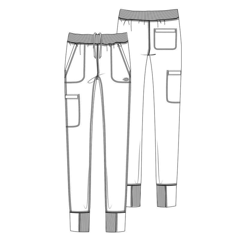 Dickies Dynamix Men's DK040 Natural Rise Jogger Scrub Pant (Royal,