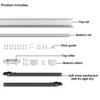 DIYHD 48" Concealed Sliding Barn Door Hardware with Dual Soft