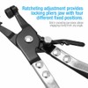 45° Water Pipe Hose Clip Pliers Clamp Swivel Drive Jaw