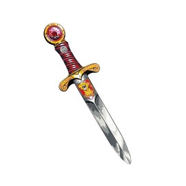 Liontouch Mini Lion Toy Sword for Children, Red, Medieval Pickpocket Dagger with Gemstone for Role Play in Foam, Safe Weapons & Knight Costume Accessories for Boys Fancy Dress