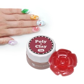 Poly & clay clay gel can be used for both 3D art lengths, gel nails, nail gel, art gel, gel nail supplies, nails, gel nail art, popular, self gel nail art (poly & clay[14], 0.1 oz (3 g)