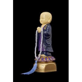 Eswold Higashi Hongan-ji Temple of Our House Monk; Main Unit Component: Approx. 3.3 x 3.3 x 8.1 inches (8.5 x 8.5 x 20.5 cm); Base: Approx. 3.1 x 3.9 x 1.6 inches (8 x 10 x 4 cm)