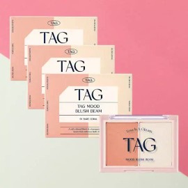 Tag 태그 무드 블러쉬 빔 1호 베어 코랄 x 3개 / 생기연출 화사함 볼륨 메이크업 Tag Mood Blush Beam No. 1 Bear Coral x 3 pcs / Vitality Express Brightness Volume Makeup [Mood Blush Beam #1 Bear Coral x 3 pieces]