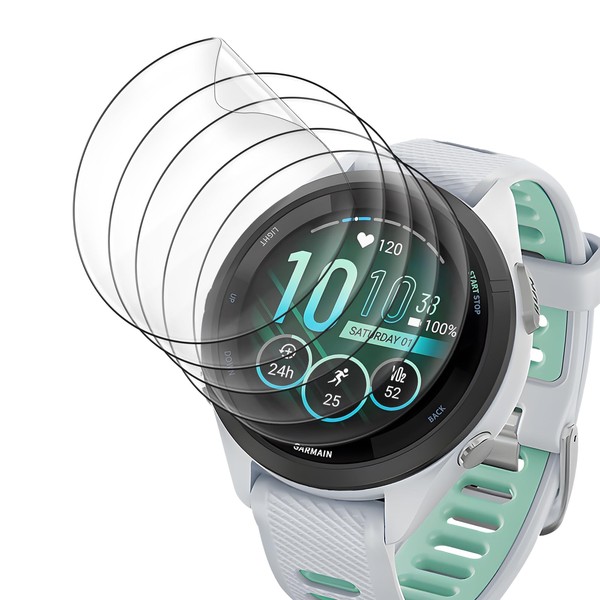 Suoman 5-Pack for Garmin Forerunner 265S Screen Protector, Full Coverage