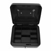 Small Locking Cash Box Portable Double Layers Safe Metal Money